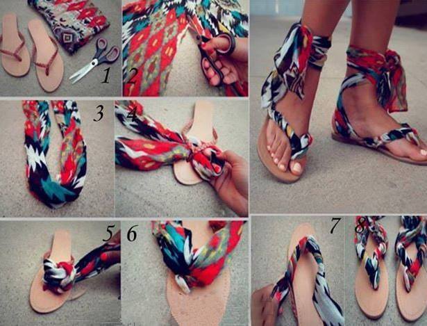 Scarf Sandals how to