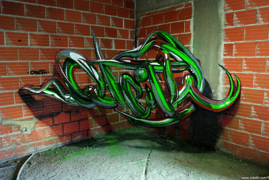 Street Artist Creates Stunning 3D Graffiti 3