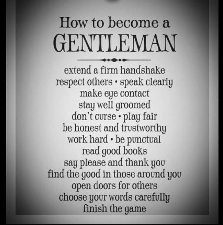 how to become a gentleman