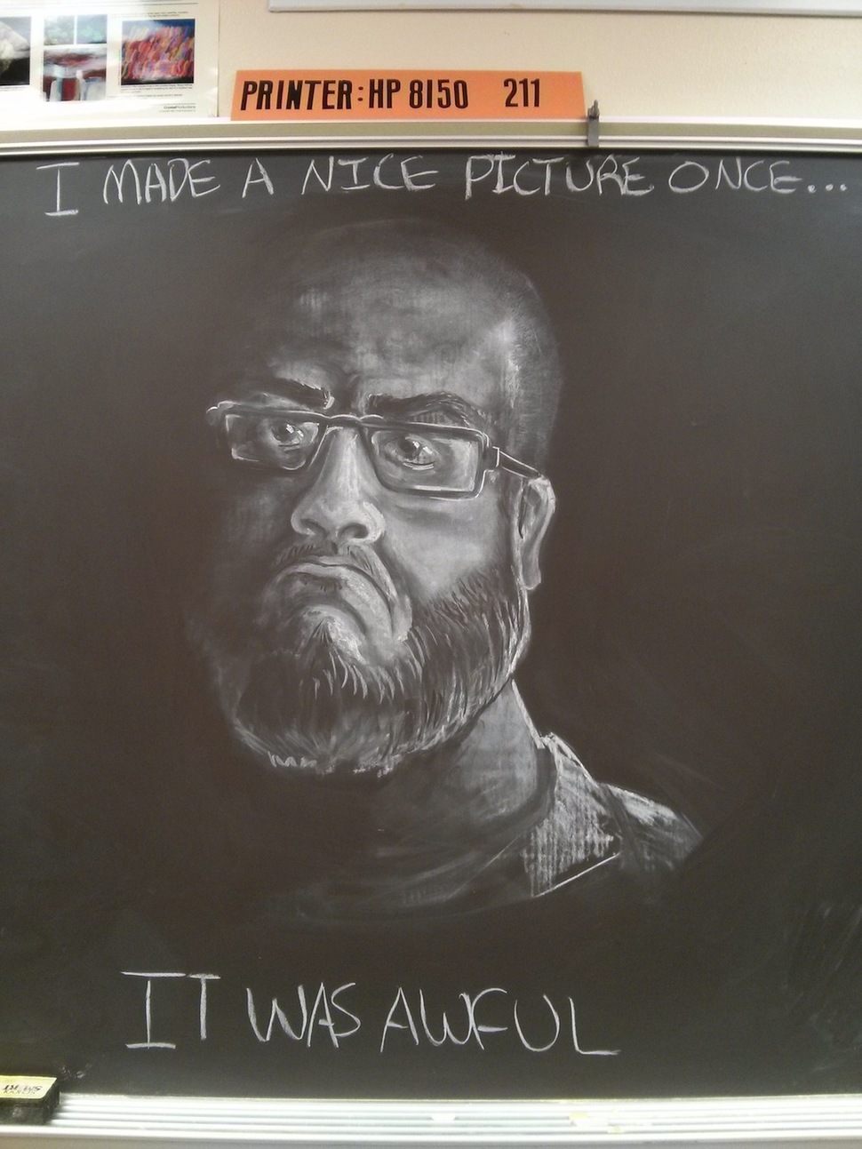 gifted teacher creates a chalkboard masterpiece3