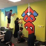 Worker Uses 8,024 Post-It Notes To Turn Office Walls Into Superhero Murals