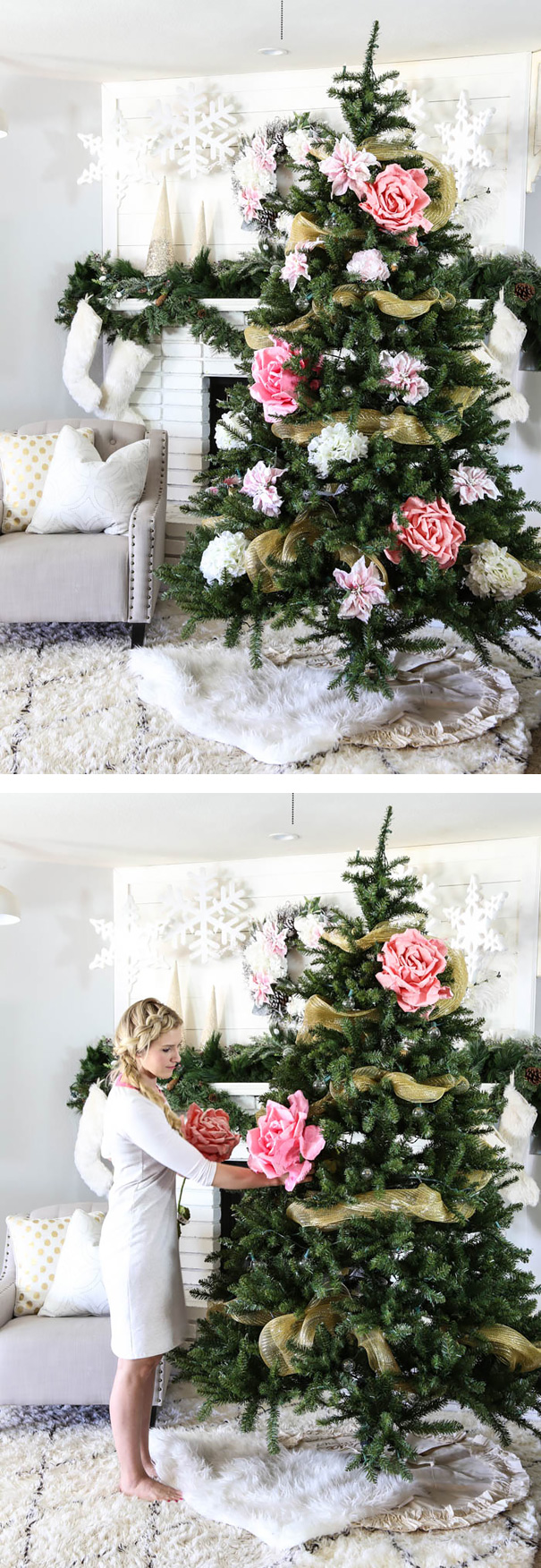 People Are Decorating Their Christmas Trees With Flowers And The Results Are6